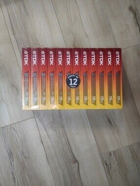 TDK 12-Pack VHS Premium Quality Blank Tapes New Sealed